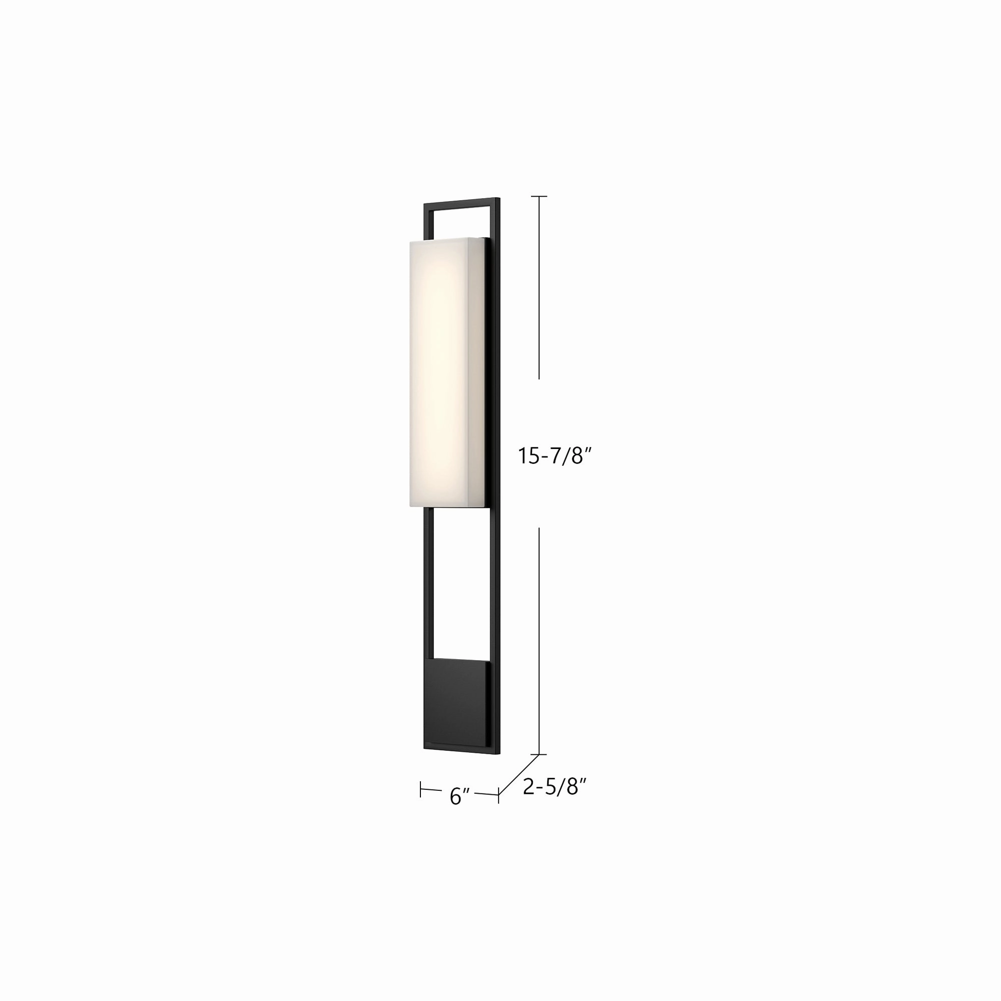 Aspen LED Exterior Wall Mount Black