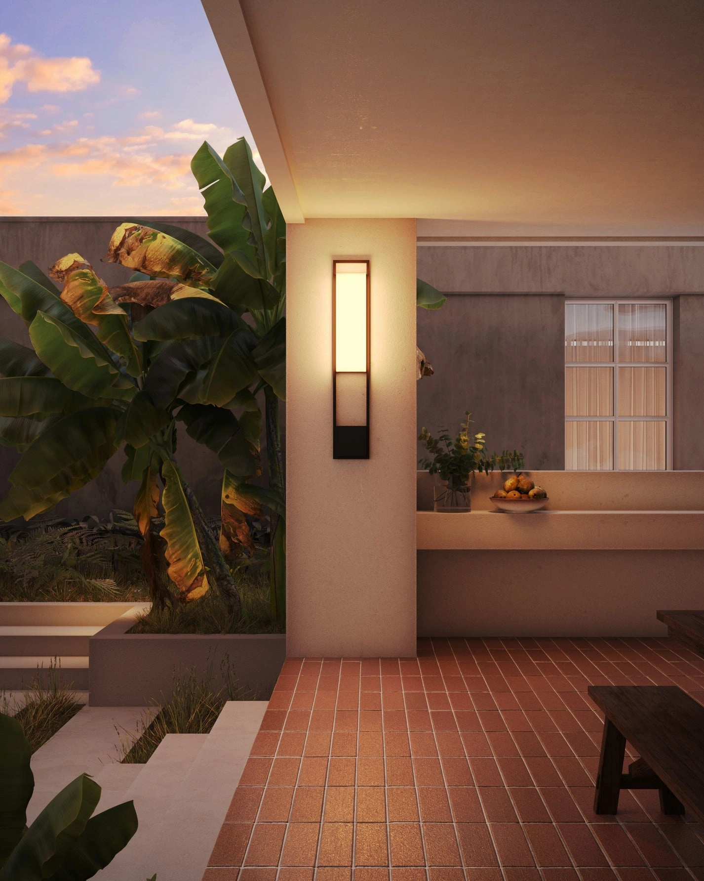 Aspen LED Exterior Wall Mount Black