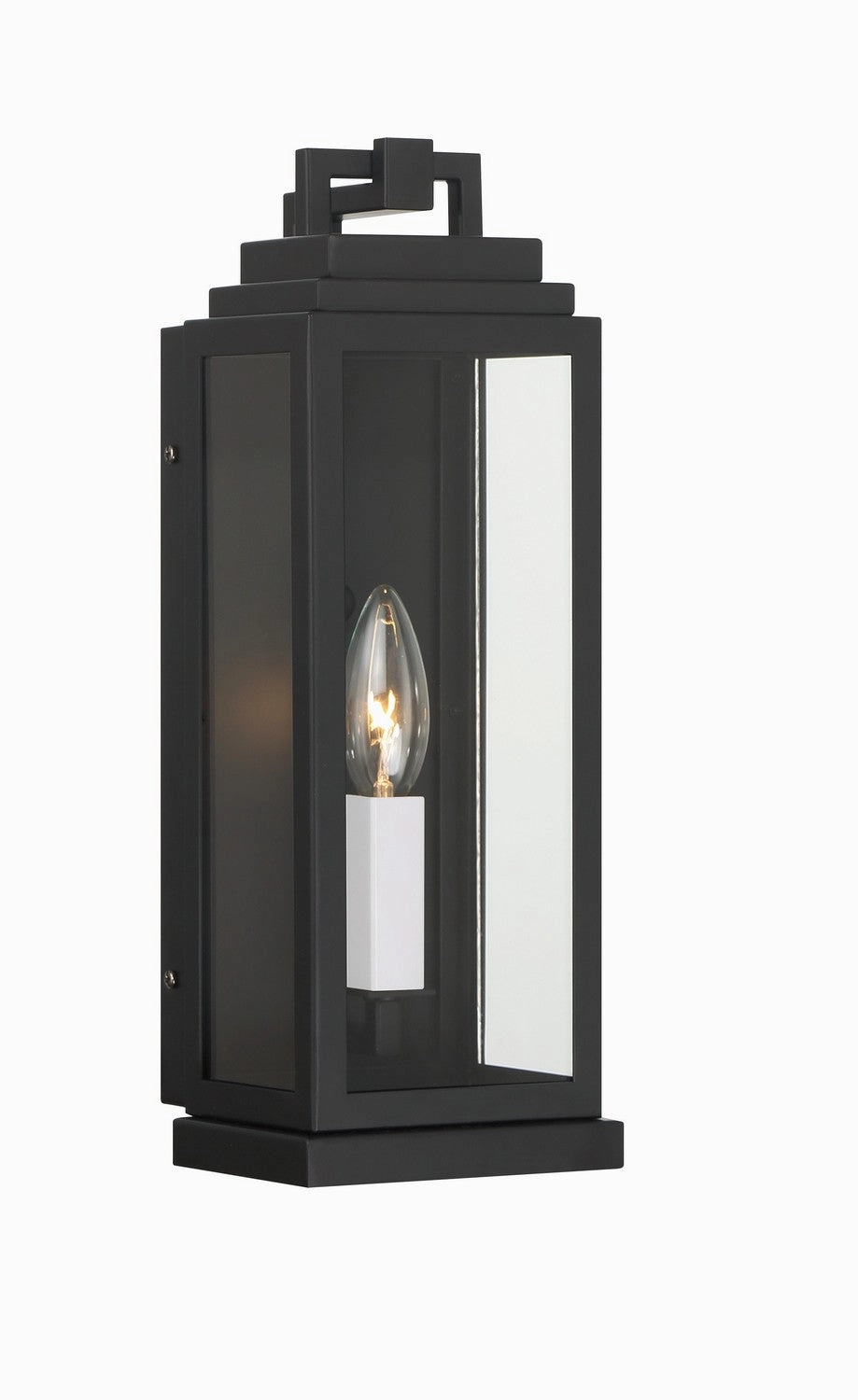 Aspen One Light Outdoor Wall Sconce Matte BlackOutdoor wall sconces with motion sensor