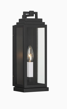 Aspen One Light Outdoor Wall Sconce Matte BlackOutdoor wall sconces with motion sensor