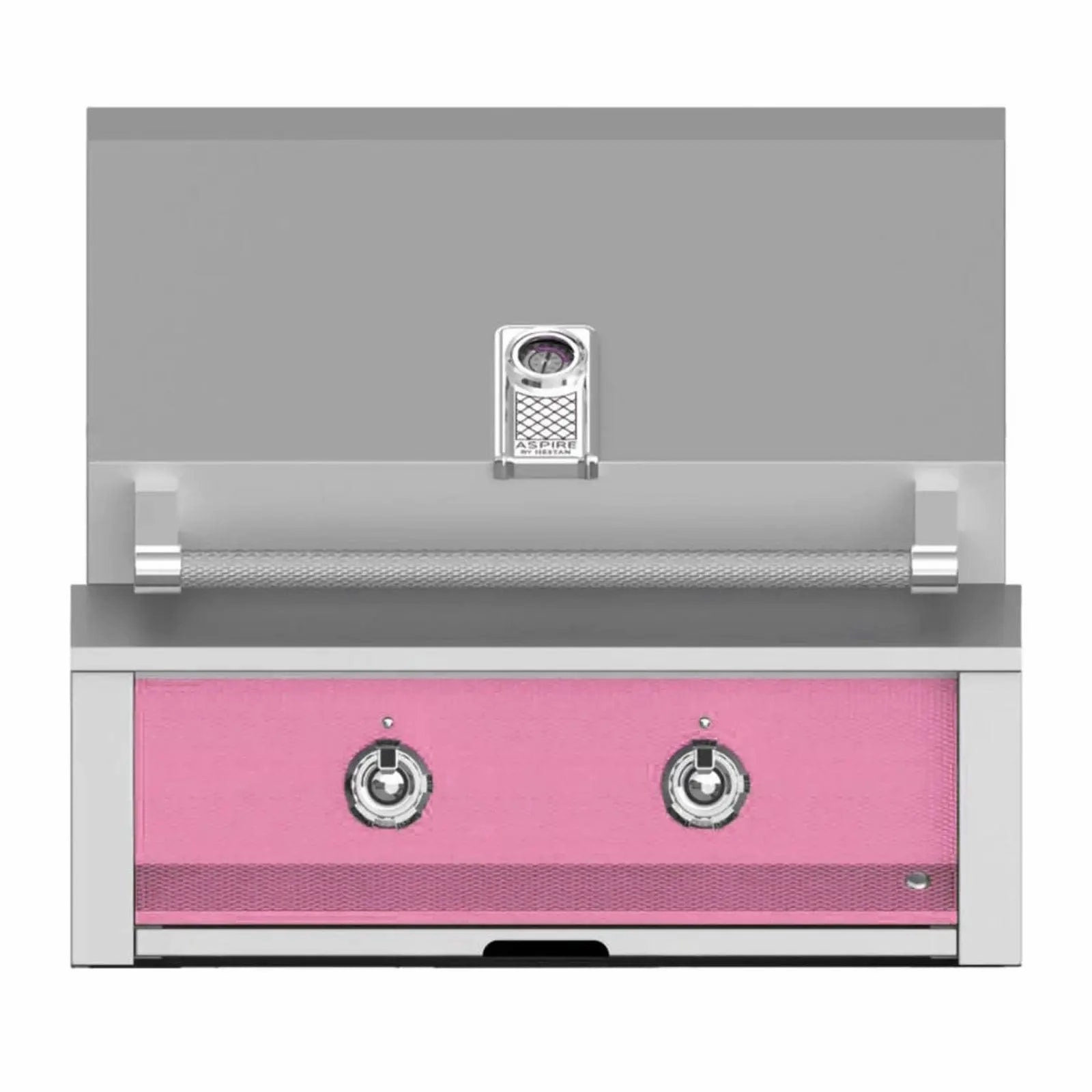 Aspire by Hestan 30-Inch Built-In Grill with Burner and Sear EMB30-NG-PK stainless steel BBQ grill with side table