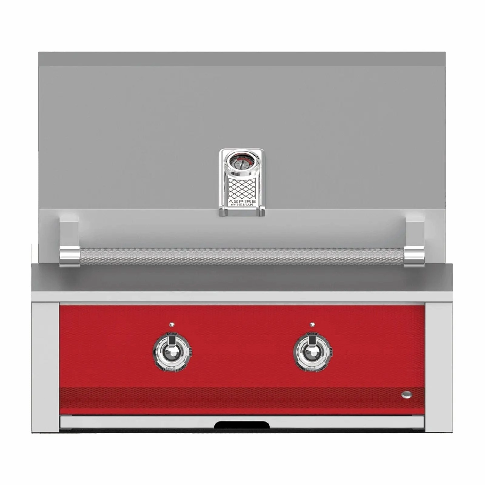 Aspire by Hestan 30 inch Liquid Propane Gas Grill, with 2 U-Burners EAB30-LP-RD stainless steel BBQ grill with side table