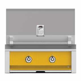 Aspire by Hestan 30 inch Liquid Propane Gas Grill, with 2 U-Burners EAB30-LP-YW compact BBQ grill for small spaces