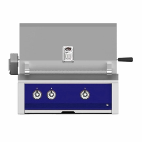 Aspire by Hestan 30-Inch Liquid Propane Gas Grill, with Burner,Sear and Rotisserie EMBR30-LP-DB stainless steel BBQ grill with side table