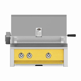 Aspire by Hestan 30 inch Liquid Propane Gas Grill with Burners and Rotisserie EABR30-LP-YW compact BBQ grill for small spaces