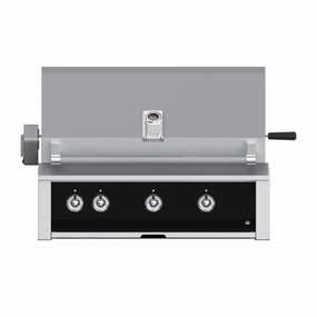 Aspire by Hestan 36-inch Liquid Propane Grill 3 U-Burners with Rotisserie EABR36-LP-BK compact BBQ grill for small spaces