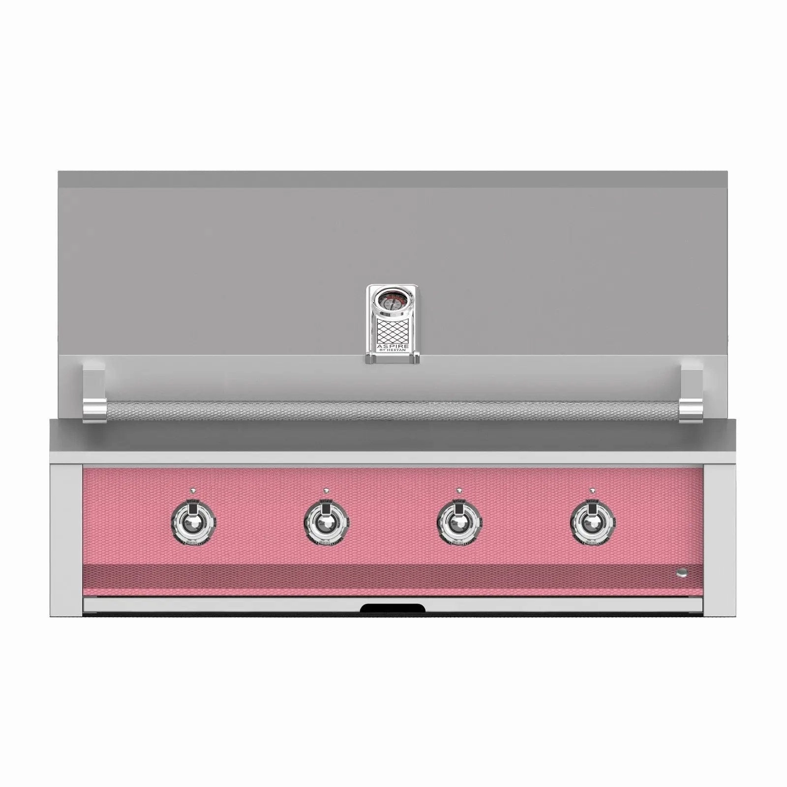 Aspire by Hestan 42-Inch Liquid Propane Gas Grill with 4 U-Burners EAB42-LP-PK stainless steel BBQ grill with side table