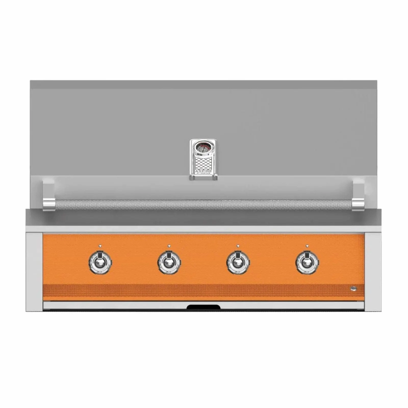 Aspire by Hestan 42-Inch Liquid Propane Gas Grill with U Burner and Sear EMB42-LP-OR stainless steel BBQ grill with side table