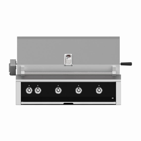 Aspire by Hestan 42 inch Liquid Propane Grill with 4 U-Burners and Rotisserie EABR42-LP-BK compact BBQ grill for small spaces