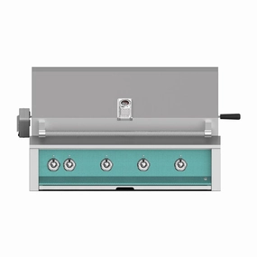 Aspire by Hestan 42 inch Liquid Propane Grill with 4 U-Burners and Rotisserie EABR42-LP-TQ compact BBQ grill for small spaces