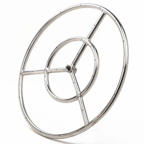 Athena 12-inch Stainless Steel Round Fire Ring Burner FRS12Fireproof mat for under fire pit