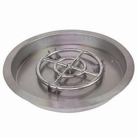 Athena 19-Inch Round Drop-In Stainless Steel Burner Pan DIP-RD-19Fireproof mat for under fire pit
