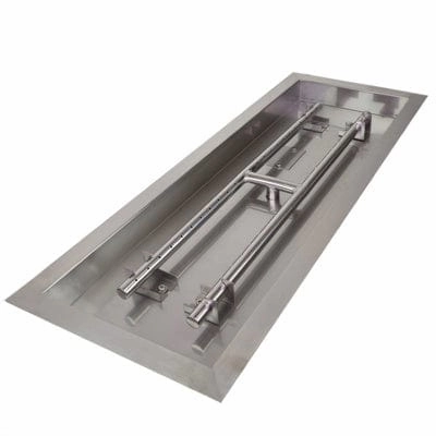 Athena 48-Inch Rectangle Drop-In Stainless Steel Burner Pan DIP-REC-48Fireproof mat for under fire pit