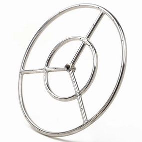 Athena 6-inch Stainless Steel Round Fire Ring Burner FRS06Fireproof mat for under fire pit