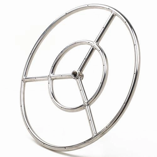 Athena 6-inch Stainless Steel Round Fire Ring Burner FRS06Fireproof mat for under fire pit
