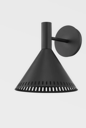 Atticus One Light Wall Sconce Soft BlackOutdoor wall sconces with motion sensor