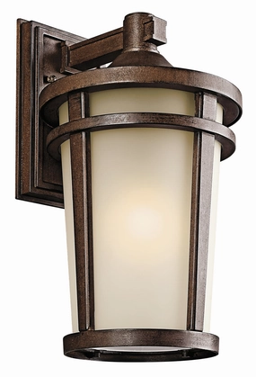 Atwood One Light Outdoor Wall Mount Brown StoneOutdoor wall sconces with motion sensor