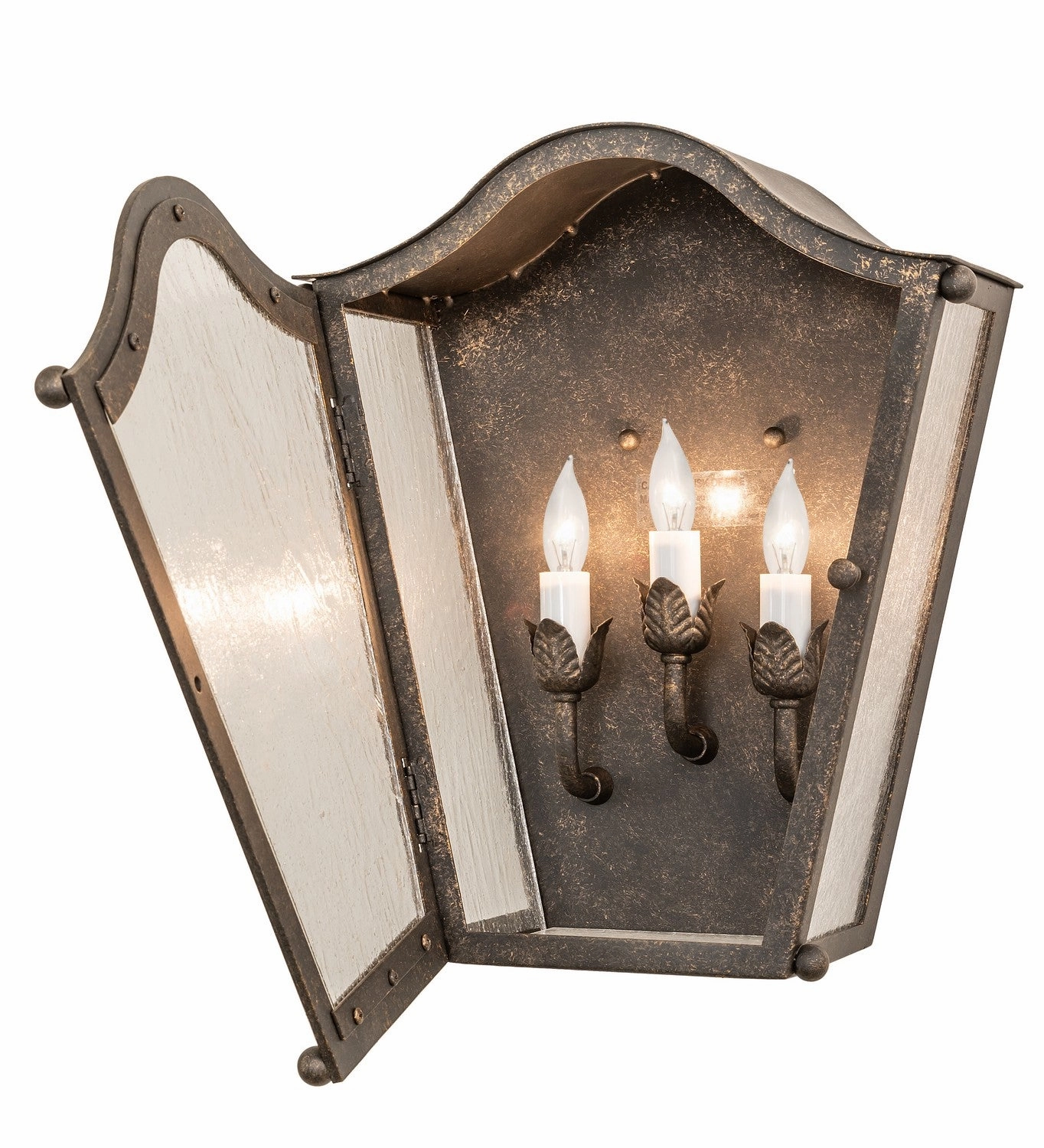 Austin Three Light Wall Sconce Golden Bronze