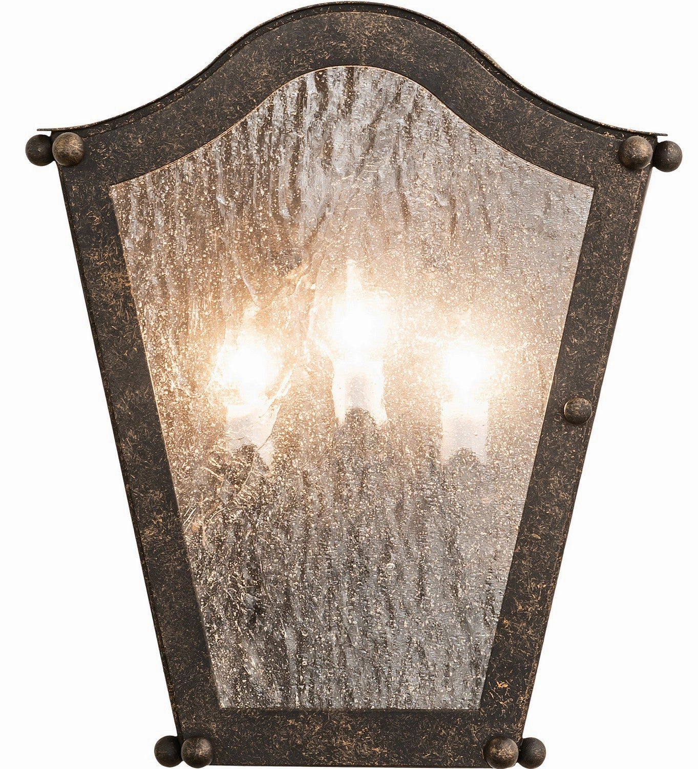 Austin Three Light Wall Sconce Golden Bronze
