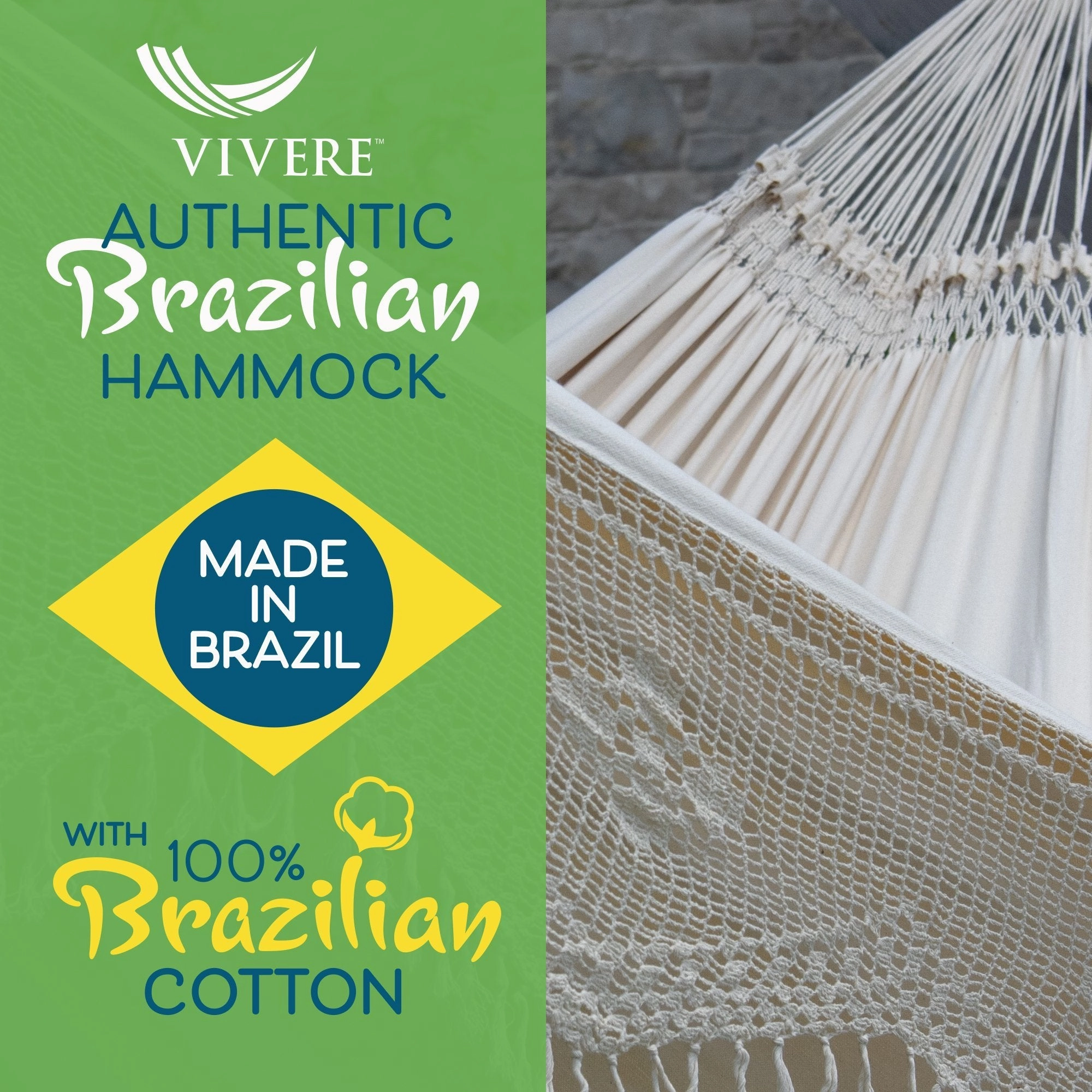 Authentic Brazilian Elegant Hammock - Antique