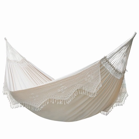 Authentic Brazilian Elegant Hammock - Antique outdoor hammock with stand and canopy