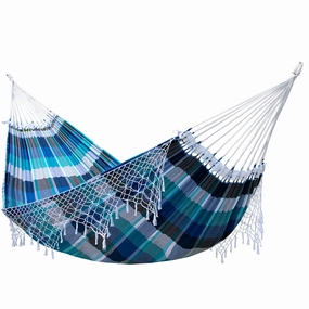 Authentic Brazilian Tropical Hammock - Marina outdoor hammock with stand and canopy