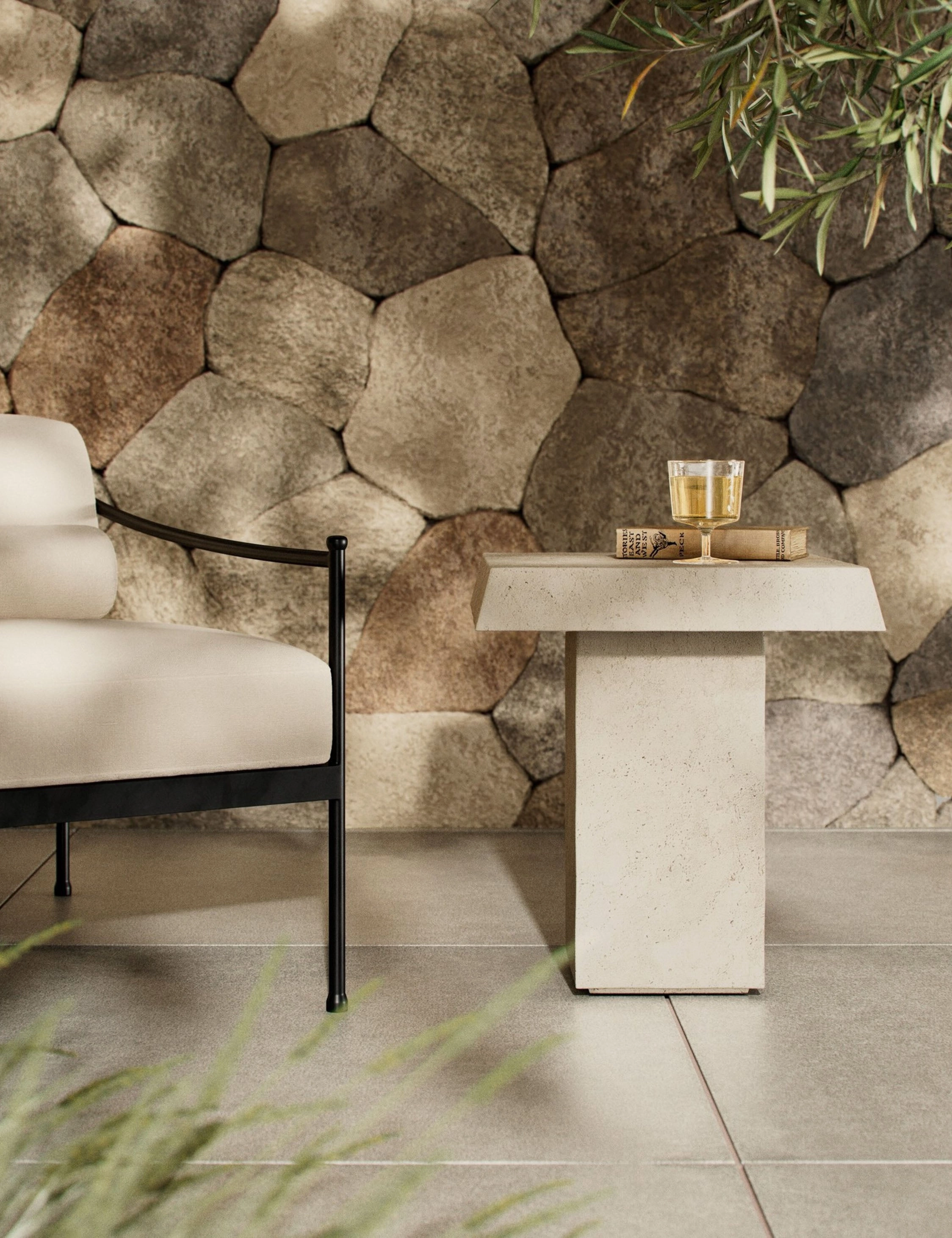 Avila Indoor / Outdoor Side Table by Amber Lewis x Four Hands
