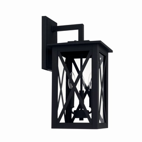 Avondale Three Light Outdoor Wall Lantern BlackOutdoor wall sconces with motion sensor