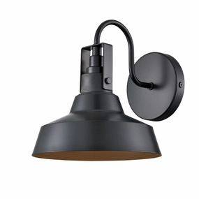 Axell One Light Outdoor Wall Sconce Powder Coated BlackOutdoor wall sconces with motion sensor