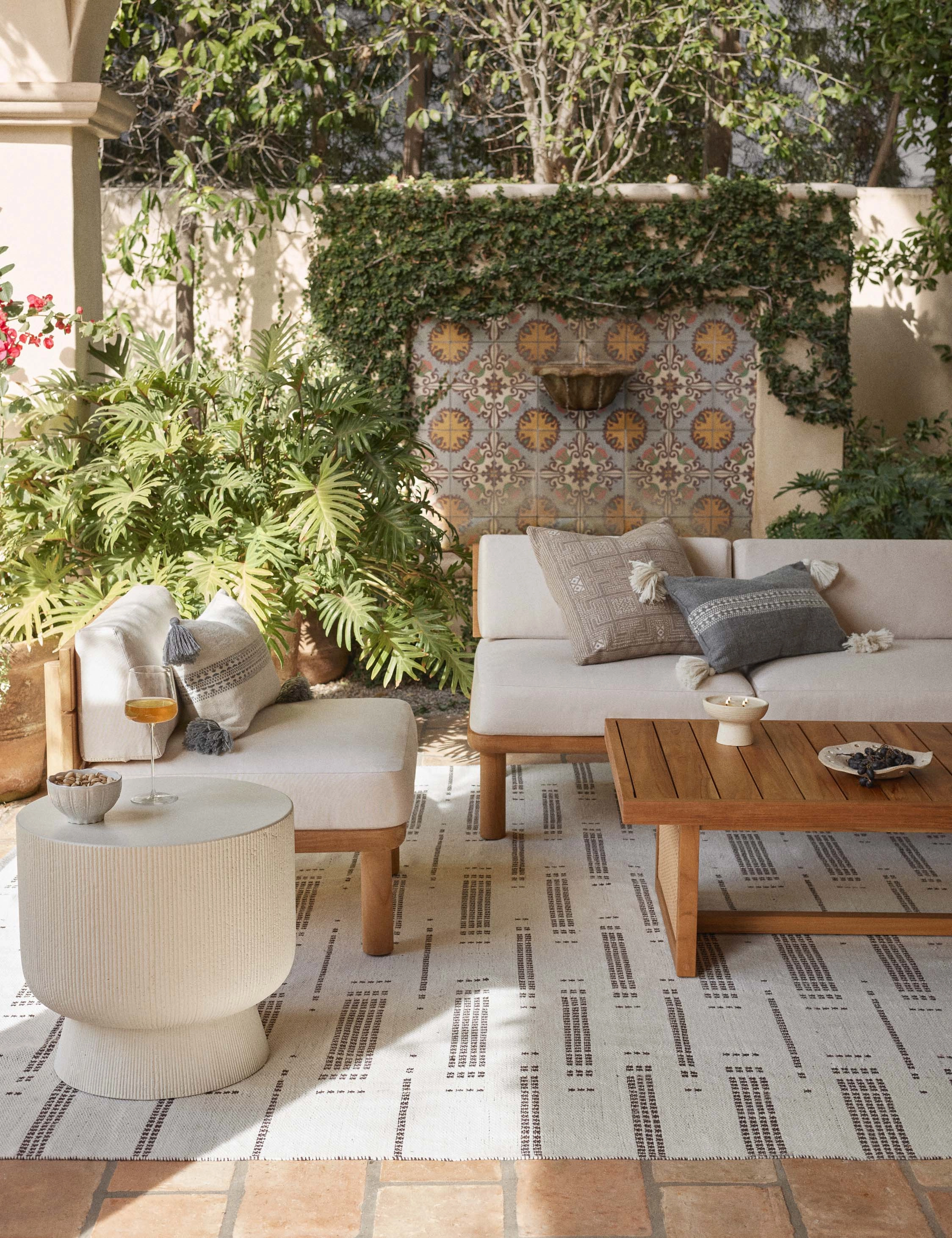 Azra Indoor / Outdoor Pillow by Sunbrella for Lulu and Georgia