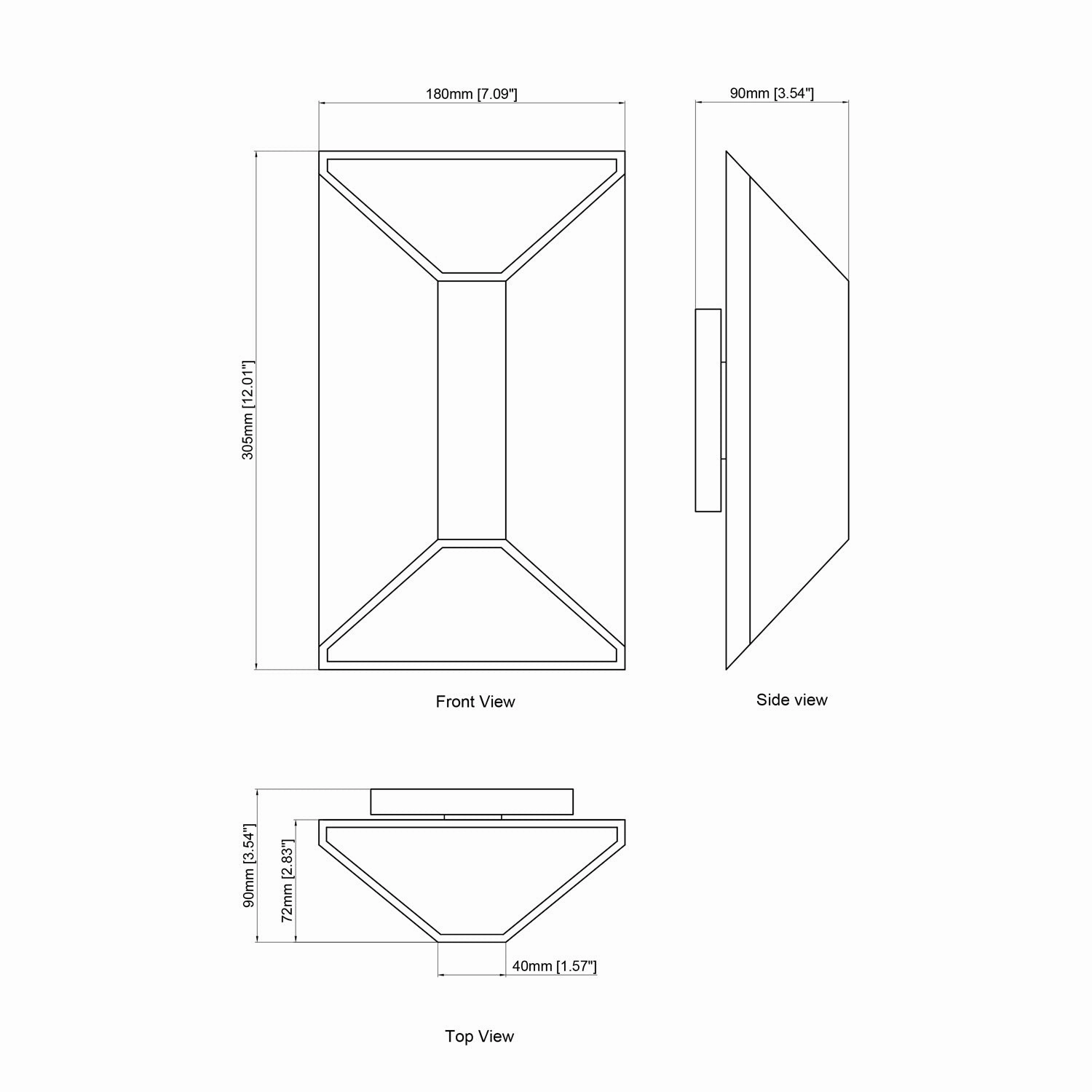 Badger LED 12" Exterior Wall LIght