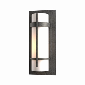 Banded One Light Outdoor Wall Sconce Coastal Natural IronOutdoor wall sconces with motion sensor
