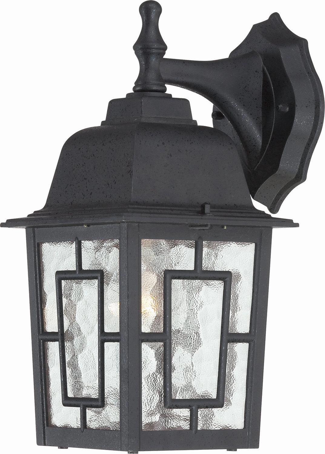 Banyan One Light Wall Lantern Textured BlackOutdoor wall sconces with motion sensor