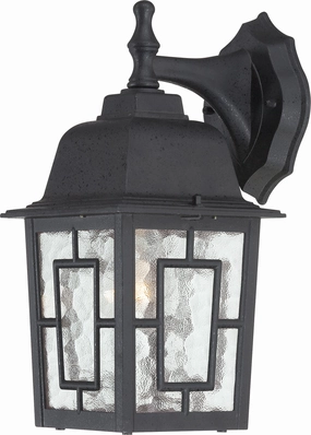 Banyan One Light Wall Lantern Textured BlackOutdoor wall sconces with motion sensor
