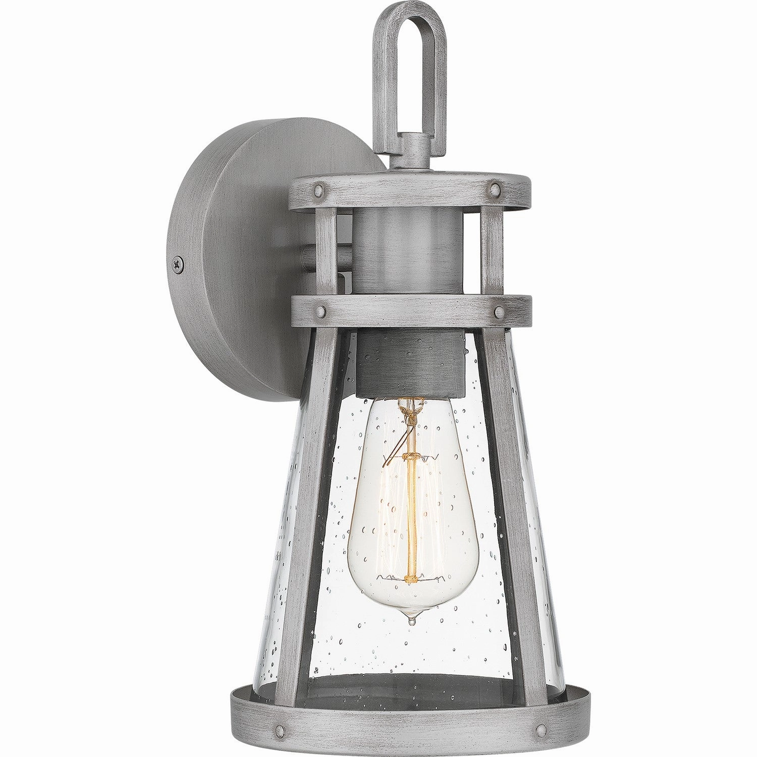Barber One Light Outdoor Wall Mount Antique Brushed AluminumOutdoor wall sconces with motion sensor