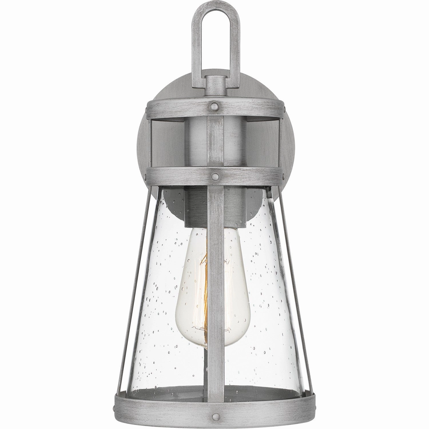 Barber One Light Outdoor Wall Mount Antique Brushed Aluminum