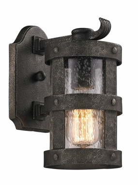 Barbosa One Light Wall Lantern Aged PewterOutdoor wall sconces with motion sensor