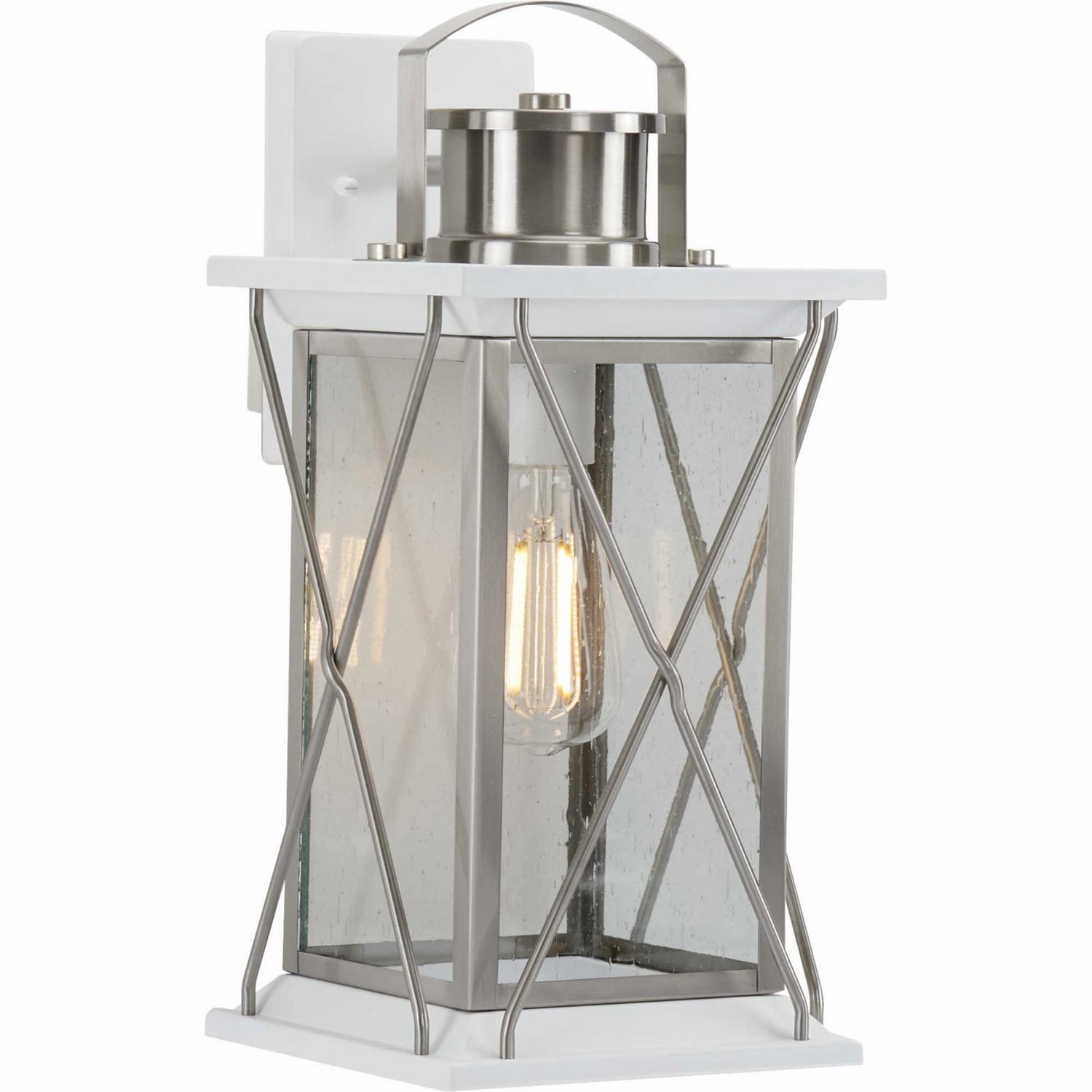 Barlowe One Light Wall Lantern Stainless Steel