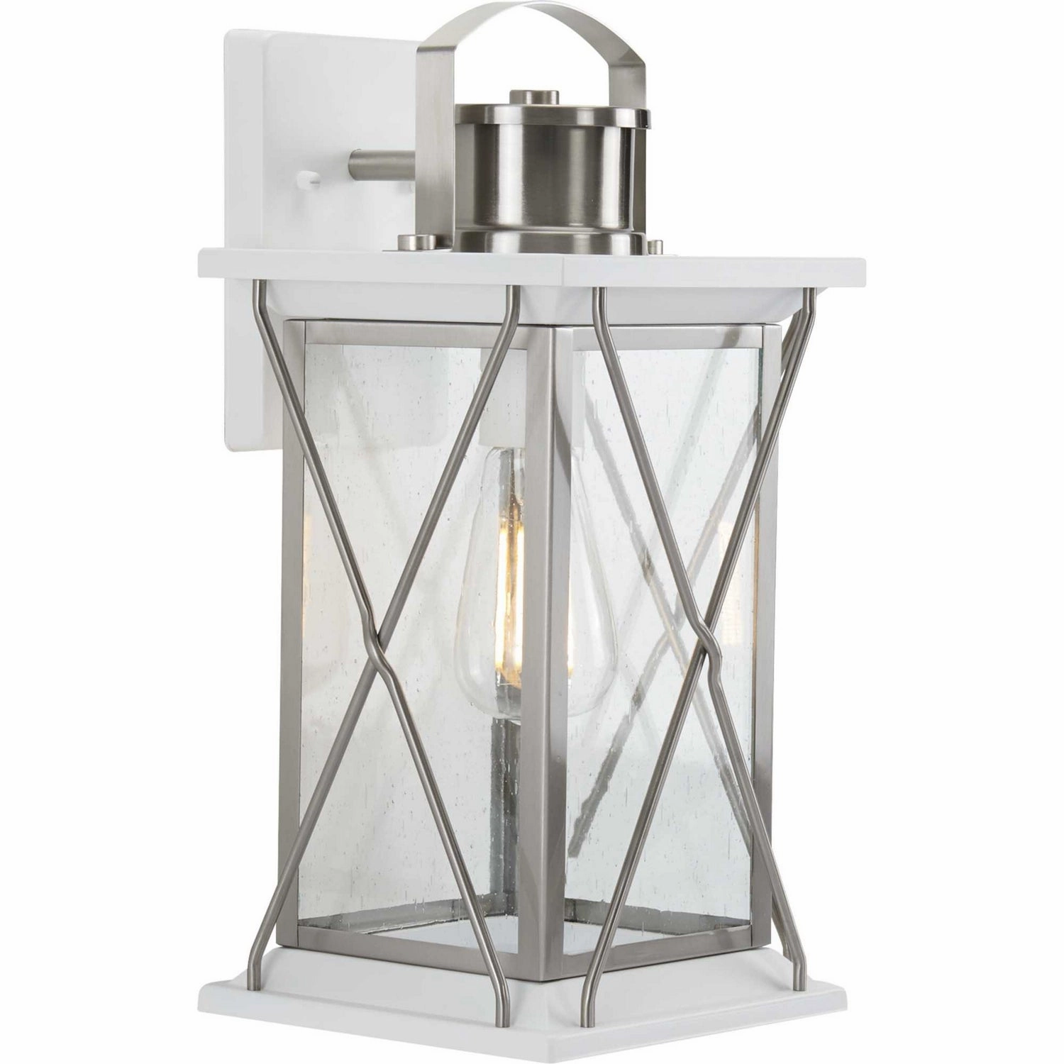 Barlowe One Light Wall Lantern Stainless SteelOutdoor wall sconces with motion sensor