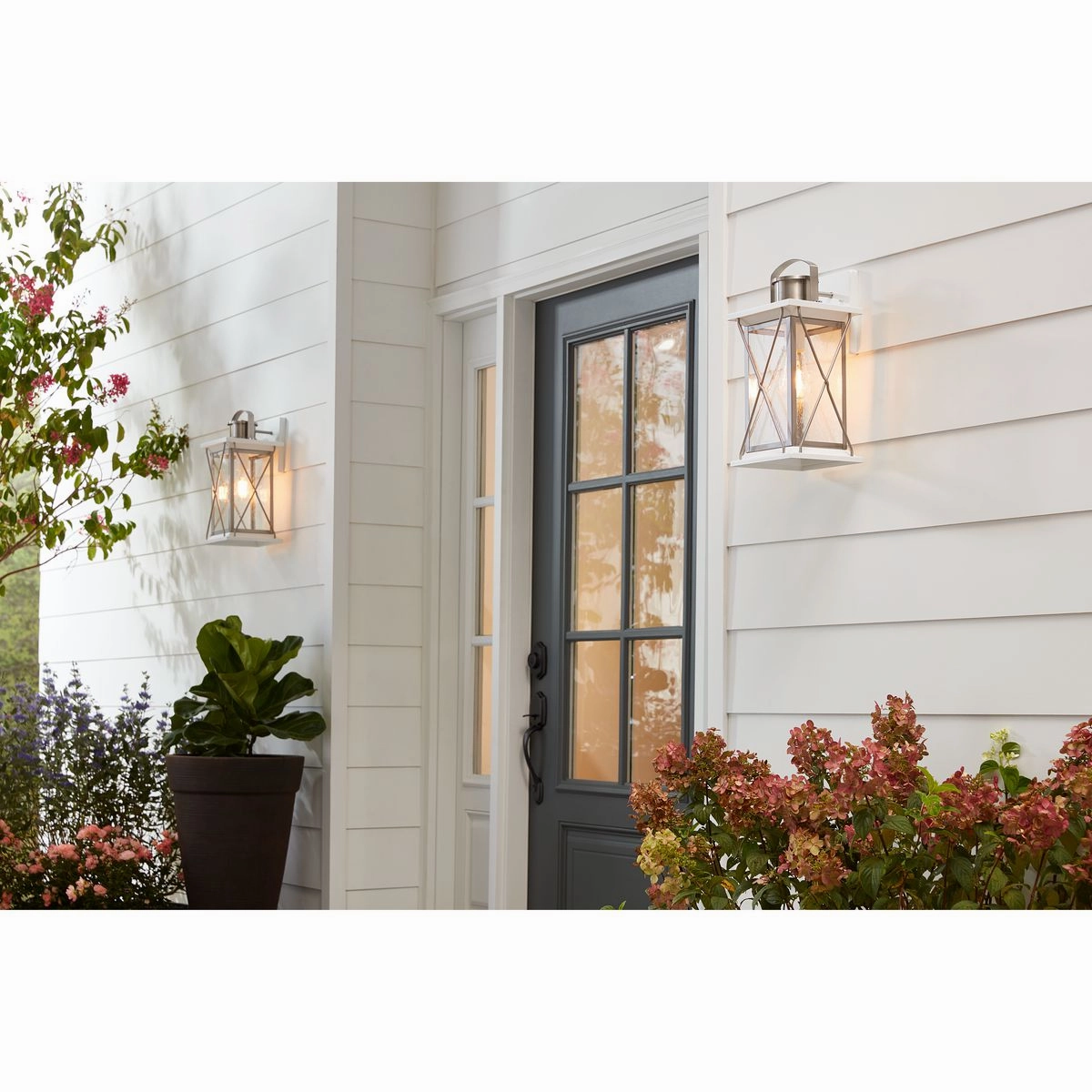 Barlowe One Light Wall Lantern Stainless Steel