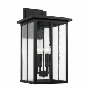 Barrett Four Light Outdoor Wall Lantern BlackOutdoor wall sconces with motion sensor