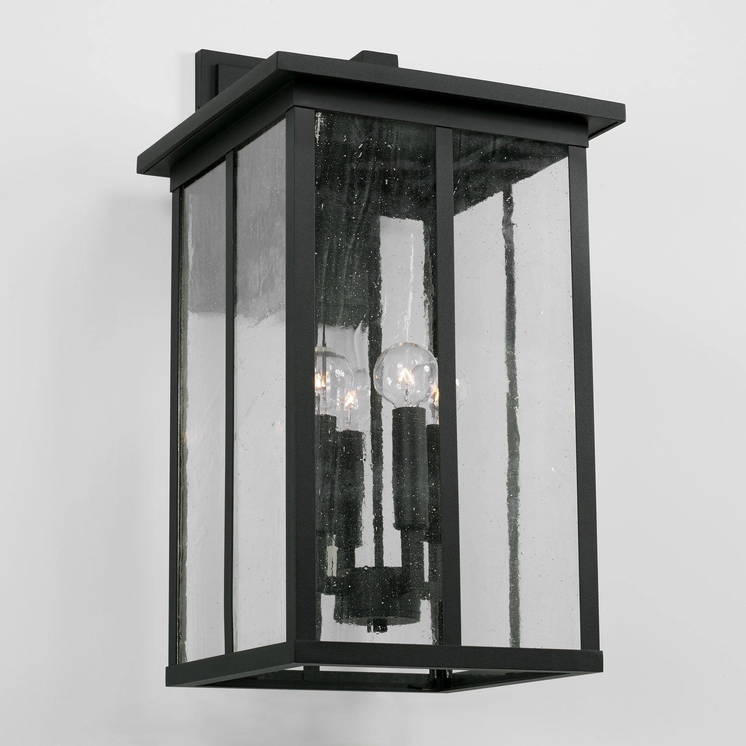 Barrett Four Light Outdoor Wall Lantern Black