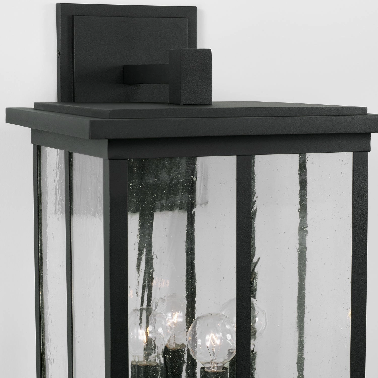 Barrett Four Light Outdoor Wall Lantern Black