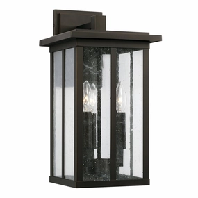 Barrett Three Light Outdoor Wall Lantern Oiled BronzeOutdoor wall sconces with motion sensor