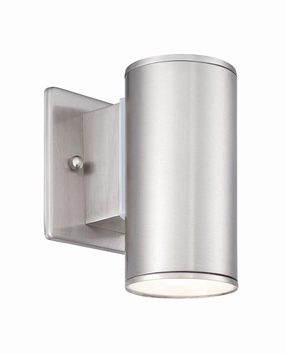 Barrow LED Wall Lantern Satin PlatinumOutdoor wall sconces with motion sensor