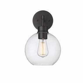 Basin One Light Outdoor Wall Sconce Powder Coated BlackOutdoor wall sconces with motion sensor