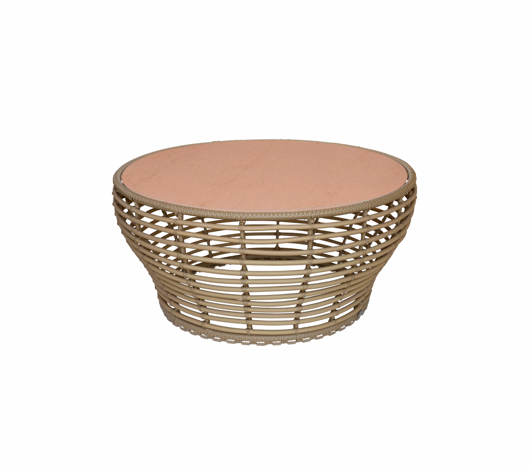 Basket coffee table, large