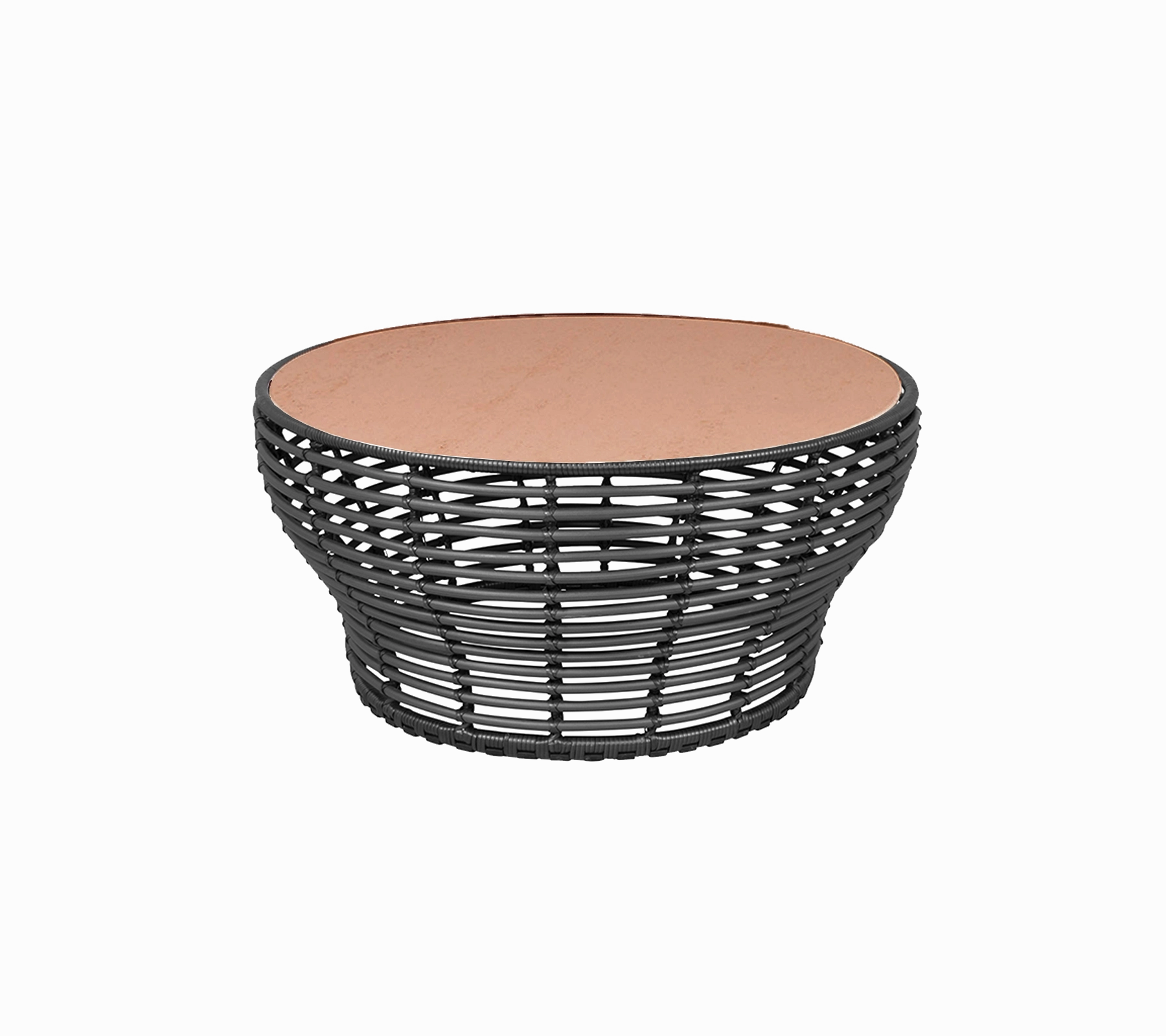 Basket coffee table, large