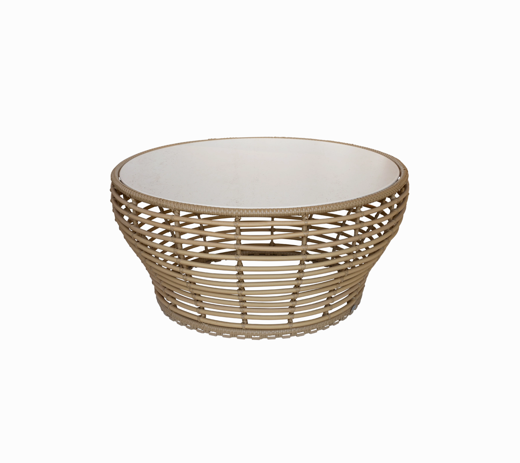 Basket coffee table, large
