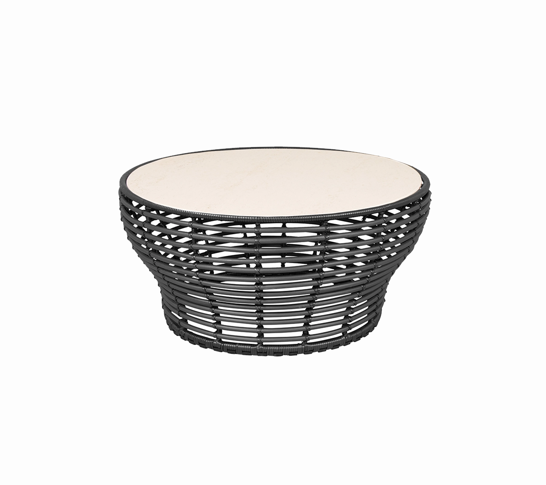 Basket coffee table, large